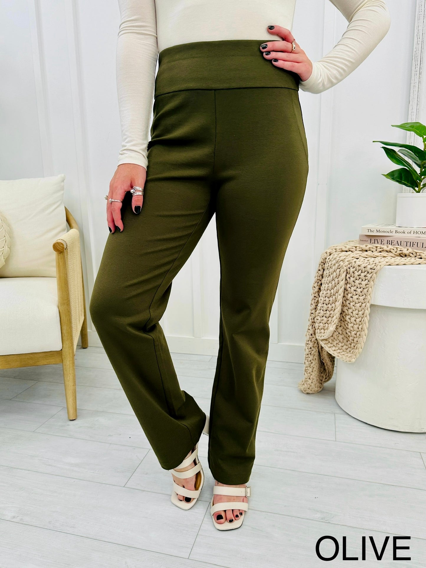 REG/CURVY Straight Leg Magic Pants-Multiple Colors!