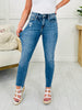 Step It Up Mica Straight Leg Step Hem Jeans