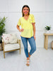 Pocketful Of Petals Top In Lemon Yellow