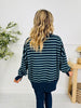 Stripe Up Your Alley Pullover In Navy