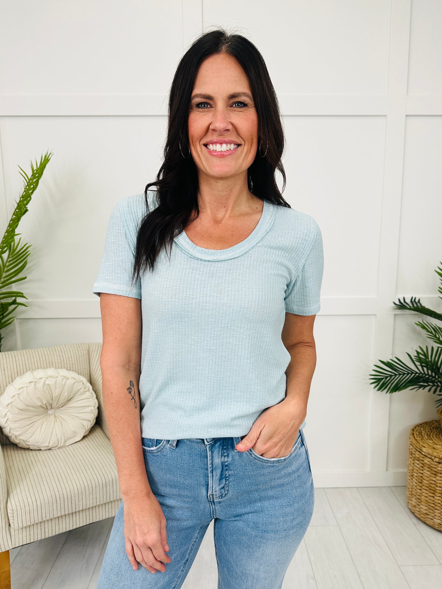 Classic Contrast Top- Multiple Colors!
