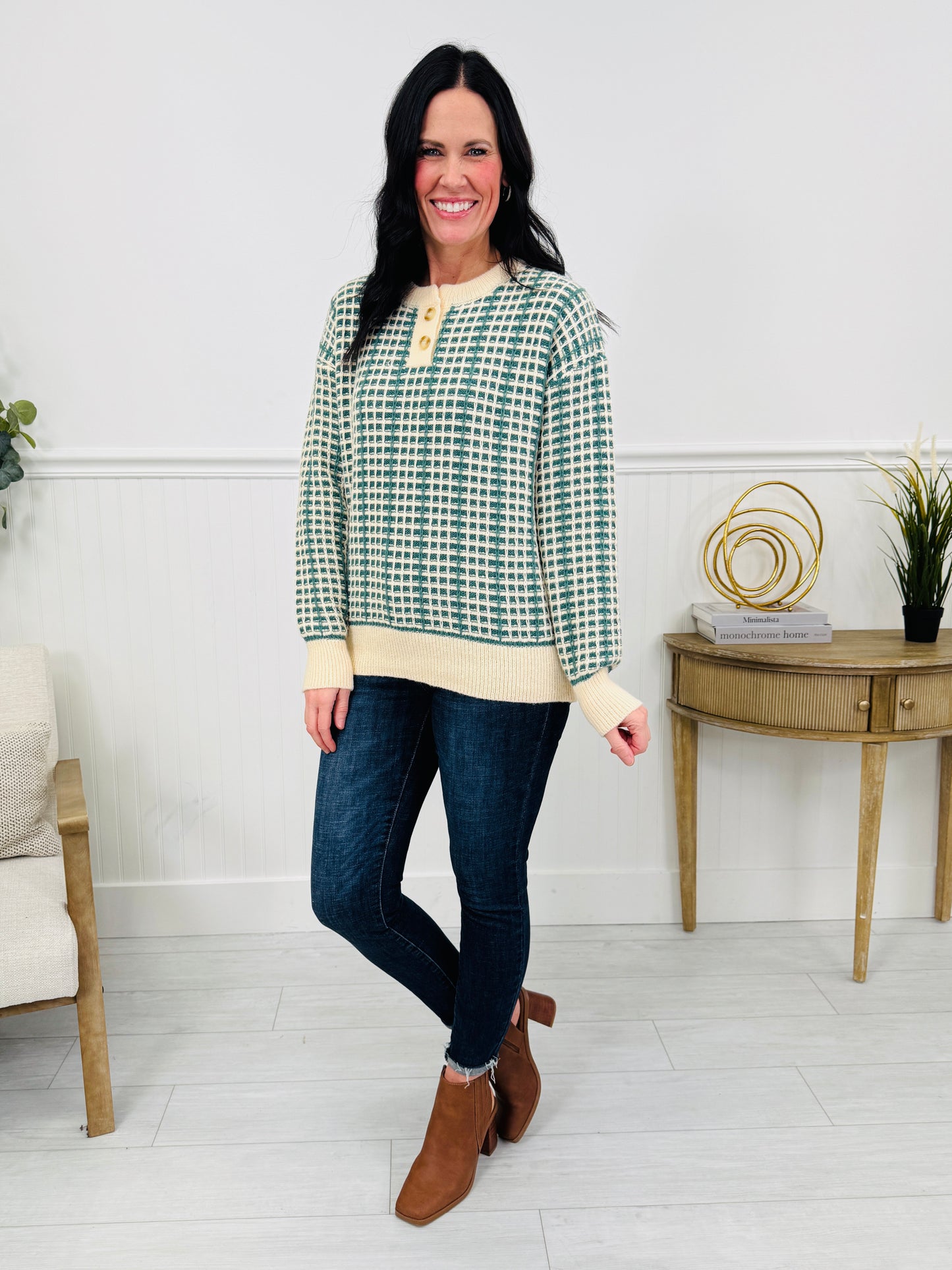 Winter Grids Sweater