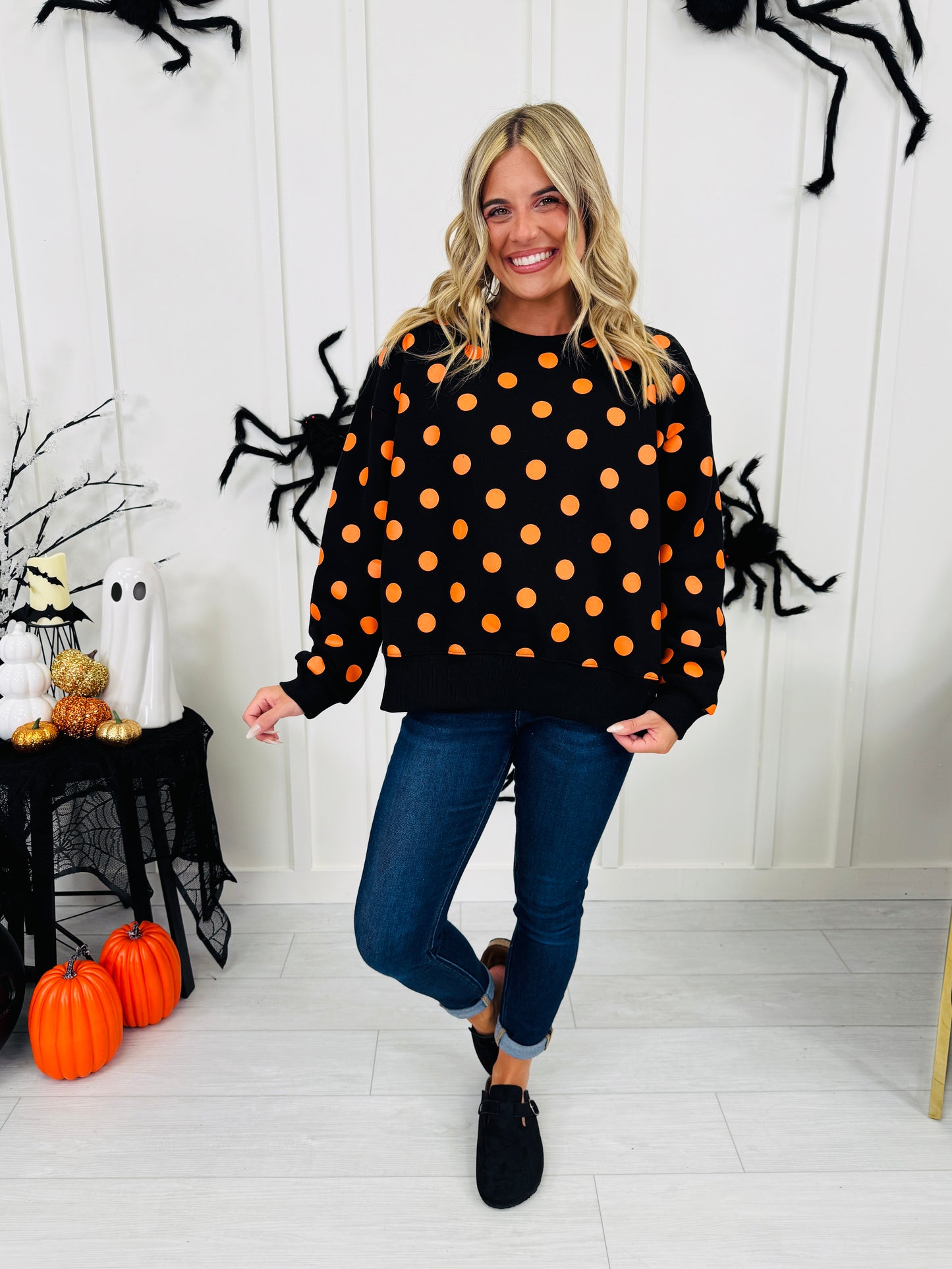Dot After Dark Pullover