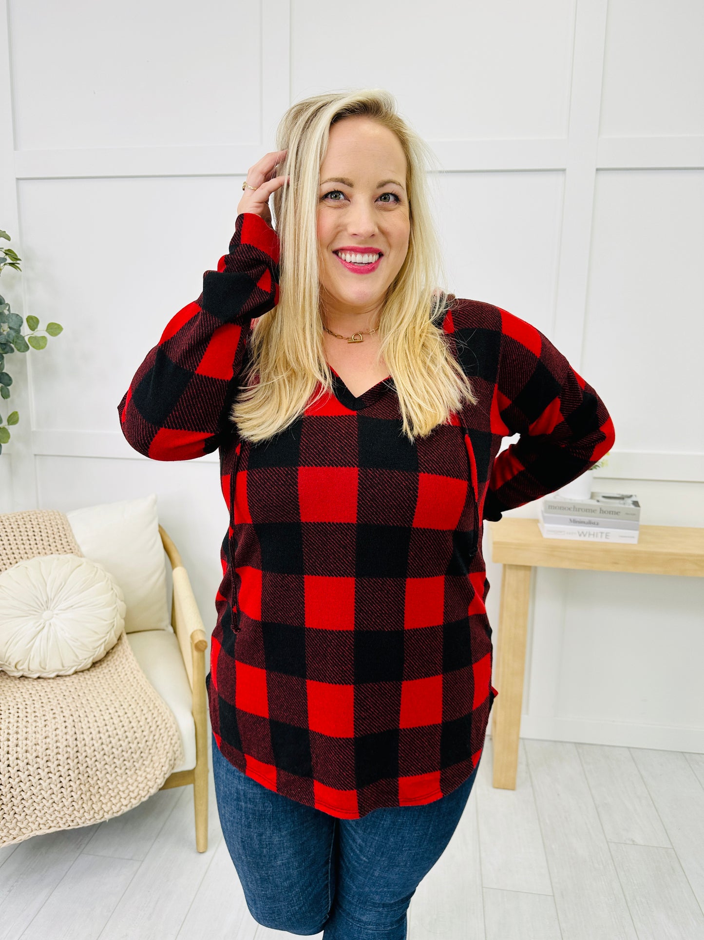 REG/CURVY Plaid it Up Perfection Hoodie