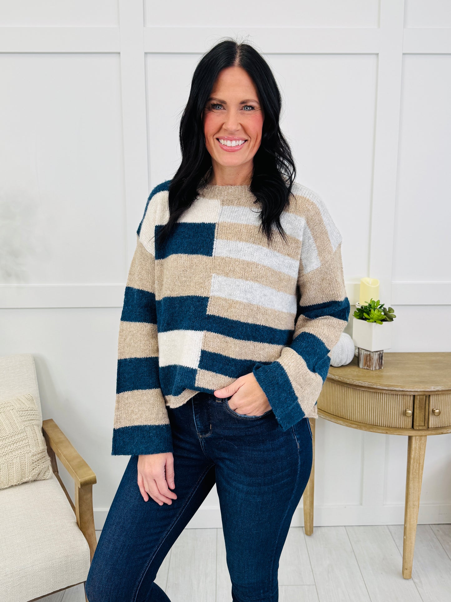 Color Crush Sweater In Teal