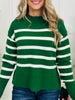 Beyond the Stripe Sweater In Pine Tree