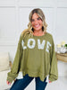Love Over Everything Sweatshirt in Dried Olive