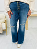 Judy Blue Flare For You Button Fly Flare Jeans