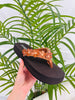 Blooming Comfort Flip Flops in Cognac