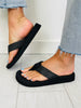 Chasing the Tides Flip Flops In Black