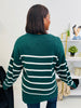 Falling Into Pattern Sweater in Hunter Green