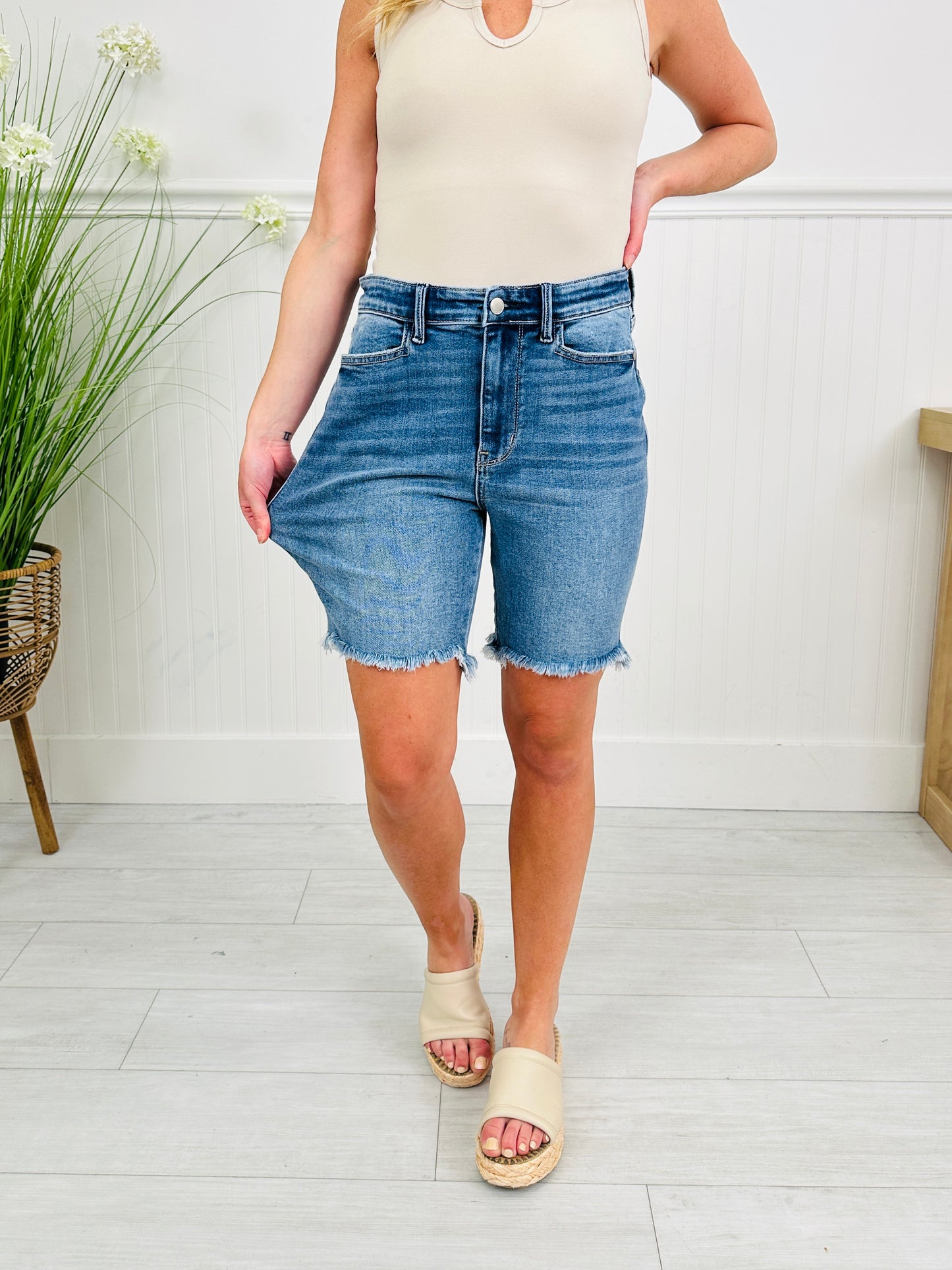 Judy Blue Bermuda Babe Shorts
