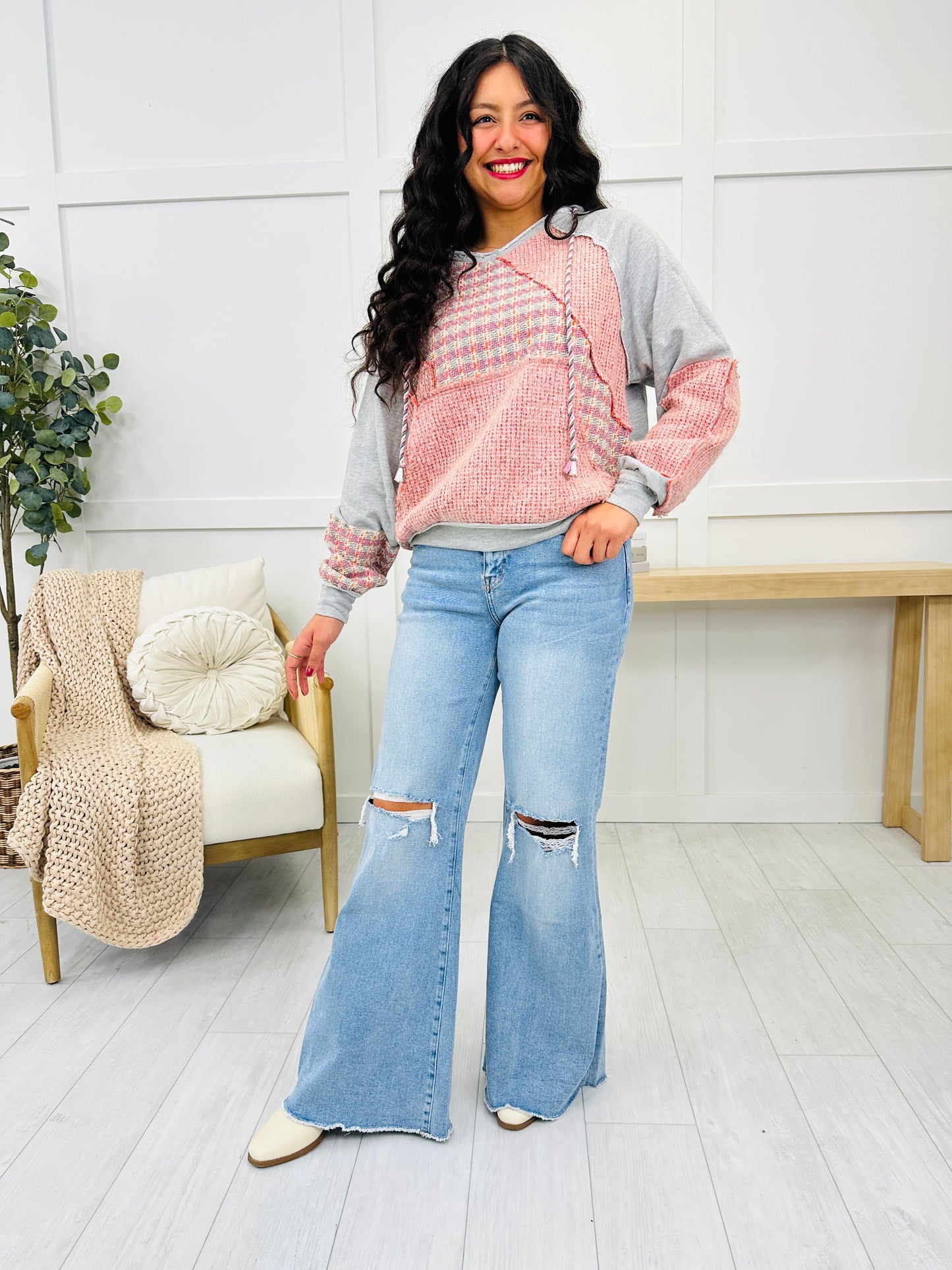 Mica Wide Strides Super Wide Flare Jeans in Reg/Curvy