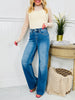 Go Into Detail Tummy Control Wide Leg Jeans