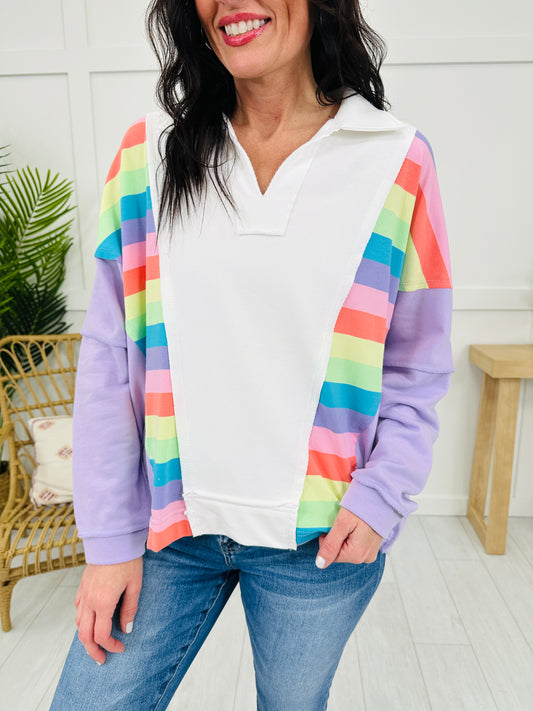 Radiant Rainbow Pullover