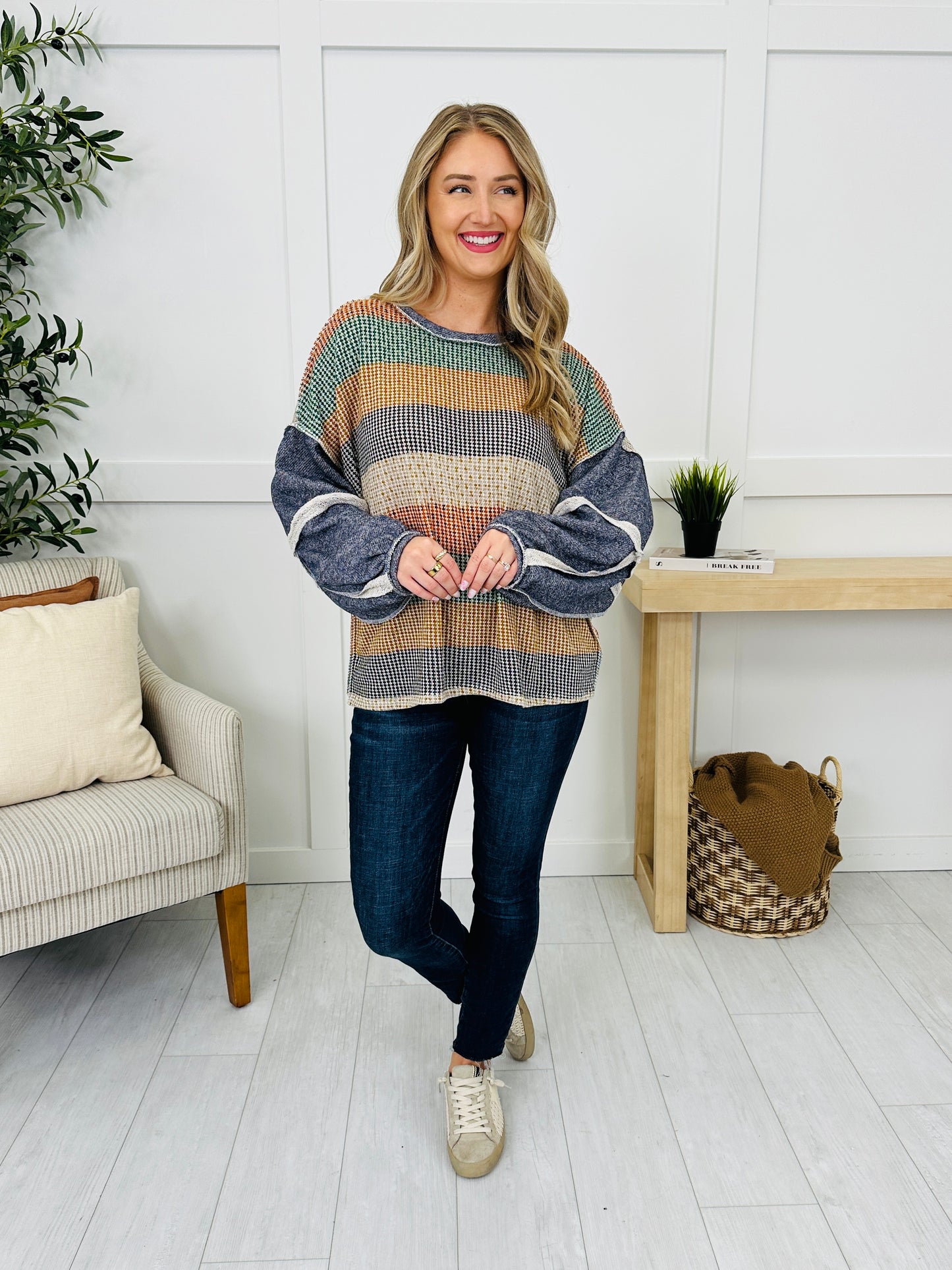 Striped With Chaos Top