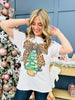 REG/CURVY Leopard Wrapped Holiday Graphic Tee