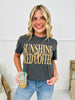 Sunshine & Iced Coffee Graphic Tee- Multiple Colors!