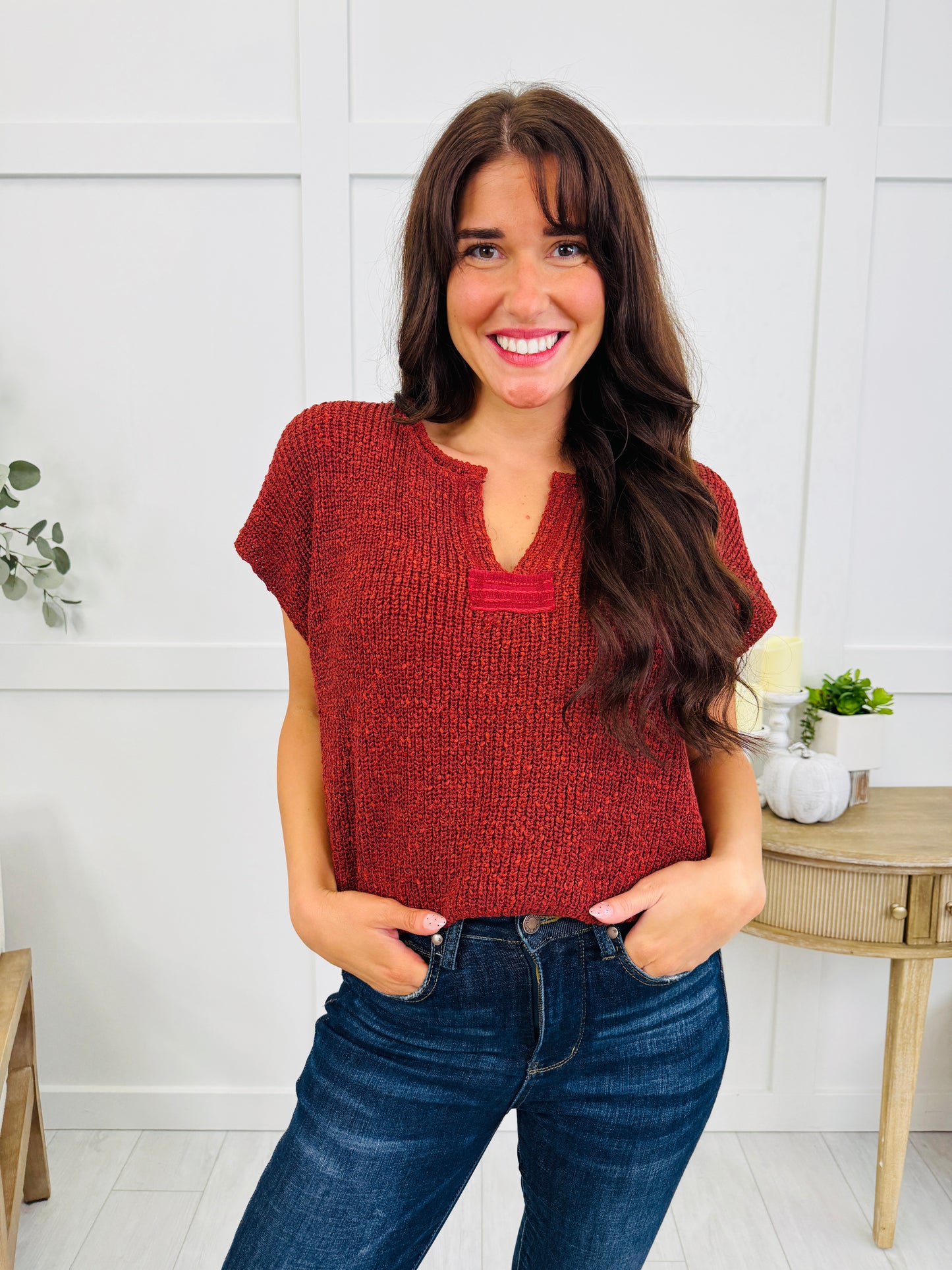 The Effortless Knit Top In Multiple Colors