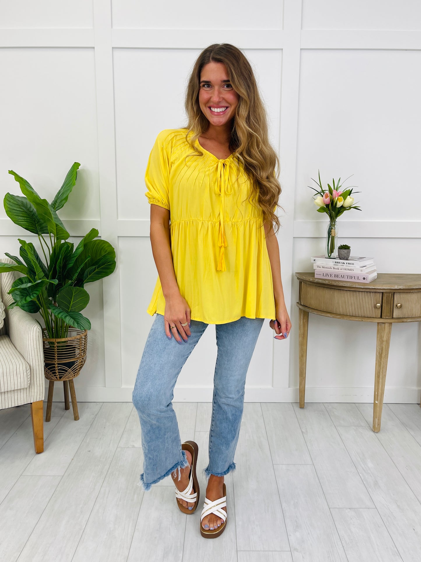 Sunny Breeze Top In Yellow