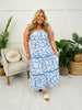 Petals And Promises Dress in Blue/Ivory