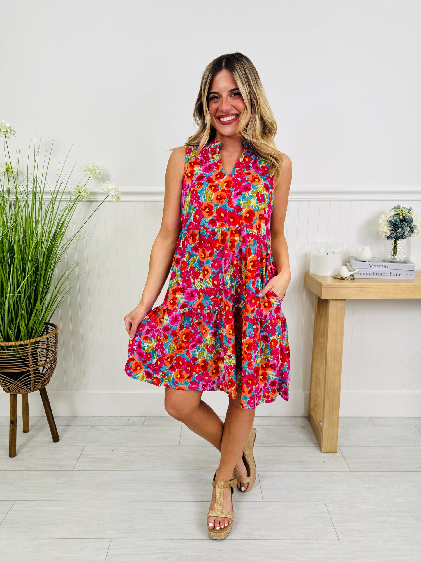 Stay Sunny Dress in Miami Print