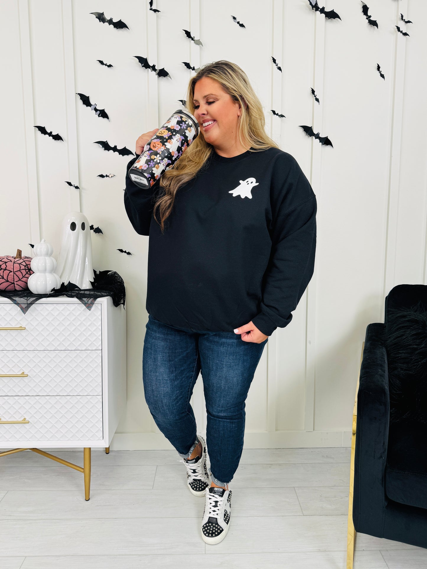 Stay Spooky Graphic Crewneck Sweatshirt