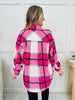 DOORBUSTER! Rustic Runway Shacket in Hot Pink