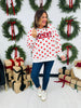 Merry On The Dot Crewneck