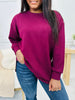 REG/CURVY Autumn Cabernet Pullover
