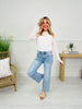 All Eyes on Me Tummy Control Wide Leg Cropped Jeans