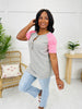Spotted Sensation Top in H Grey