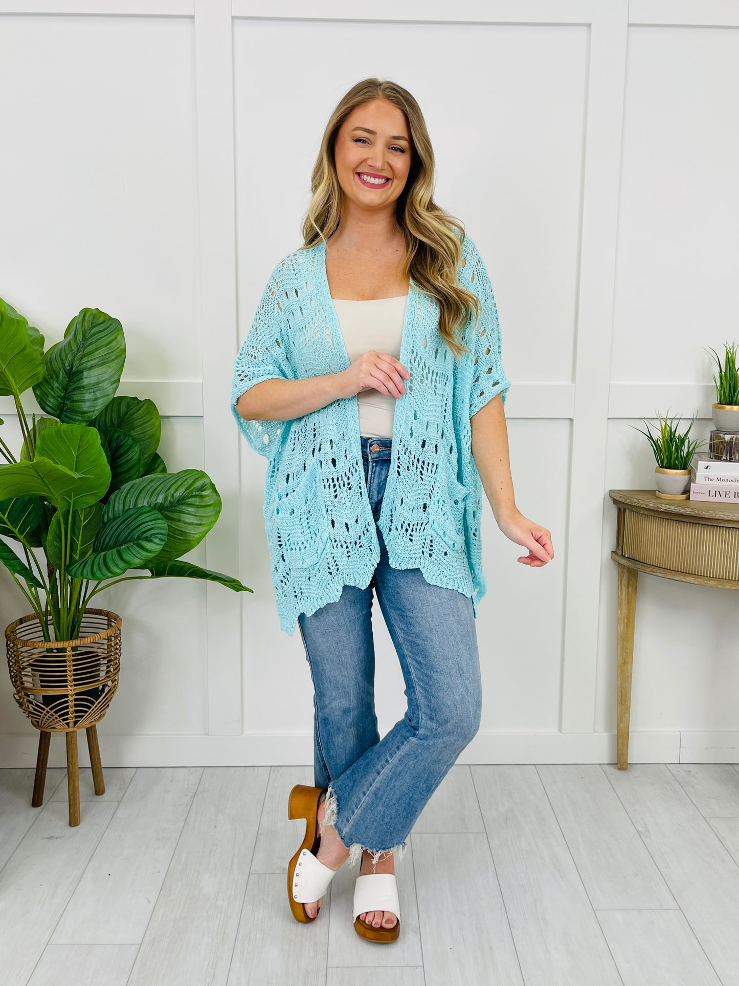 Top of the Charts Cardigan In Electric Blue