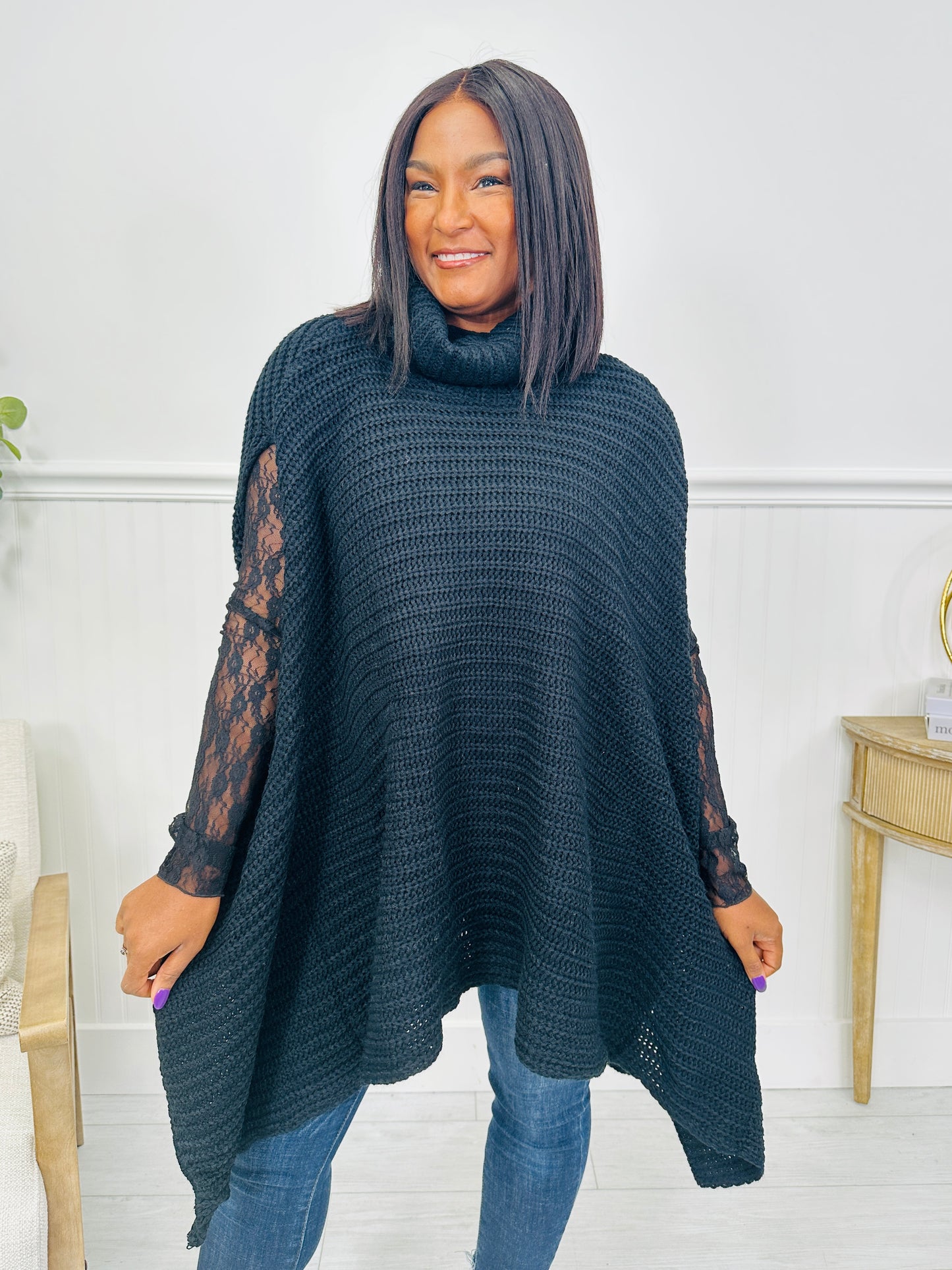 Draped Elegance Sweater In Multiple Colors