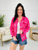 Boldly Blossomed Jacket In Hot Pink