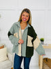 Frosted Pine Shacket In Olive