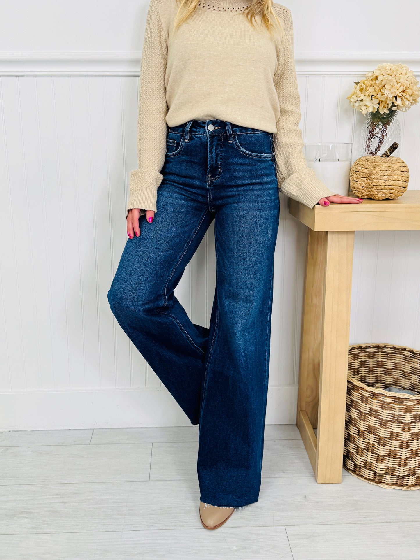 Under Control Wide Leg Tummy Control Jeans