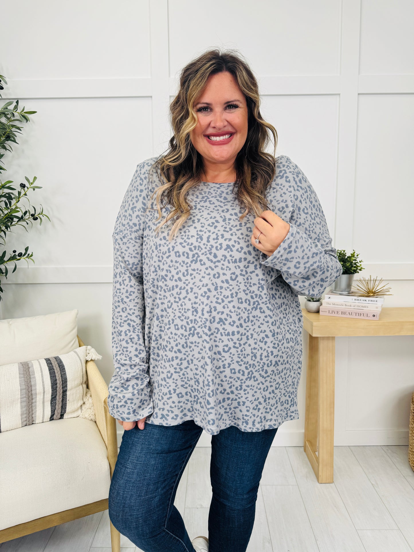Wild About Cozy Top in Silver