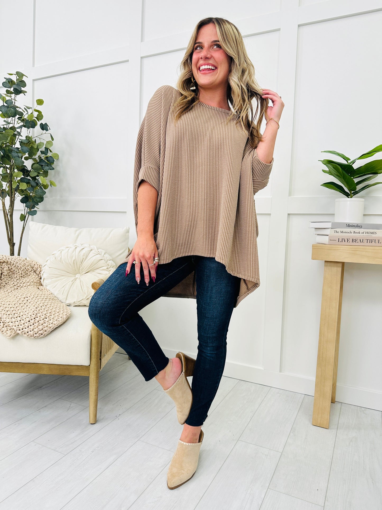 REG/CURVY Casually Corded Top- Multiple Colors!