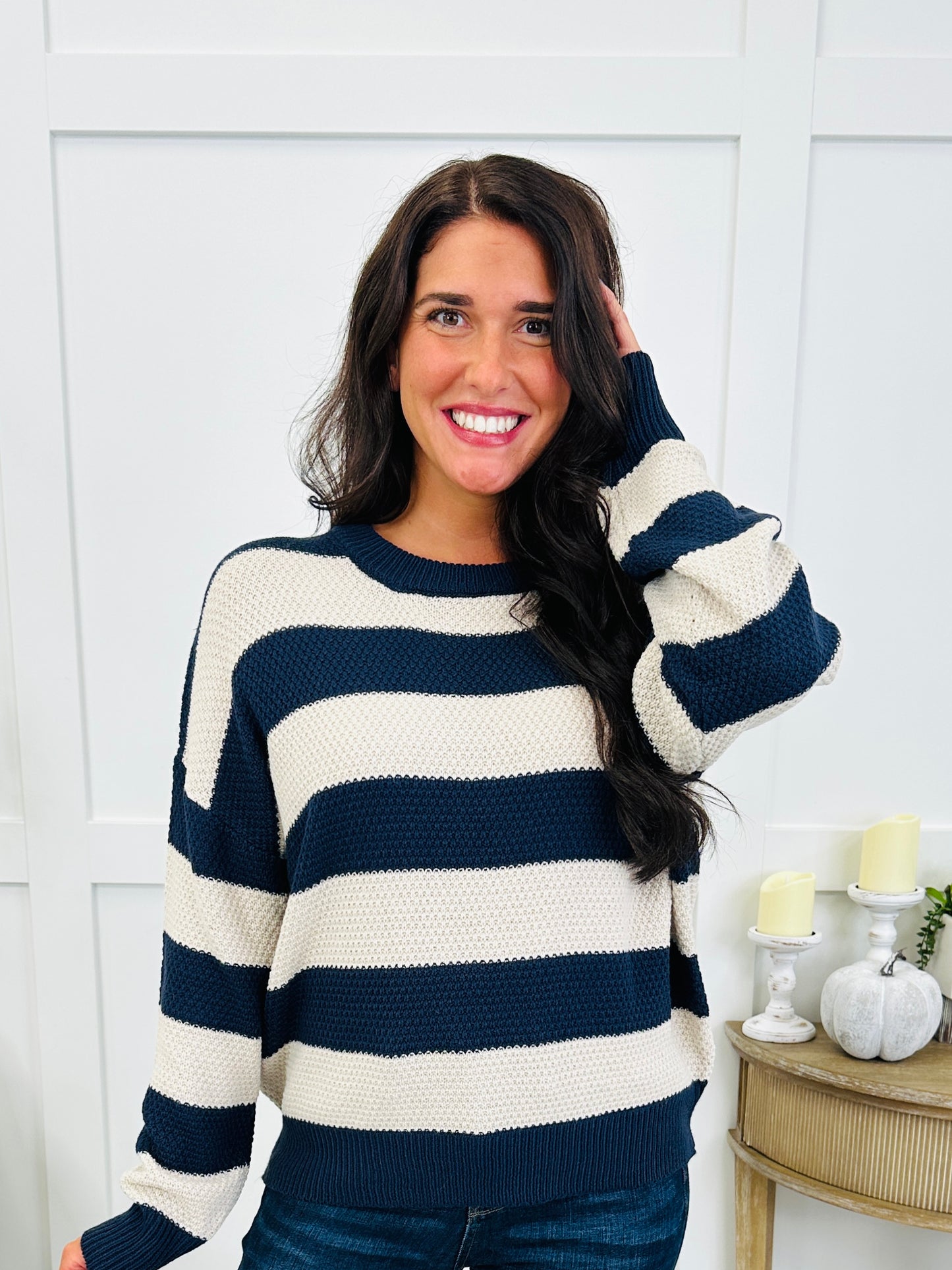 Cabin Daydream Sweater In Navy