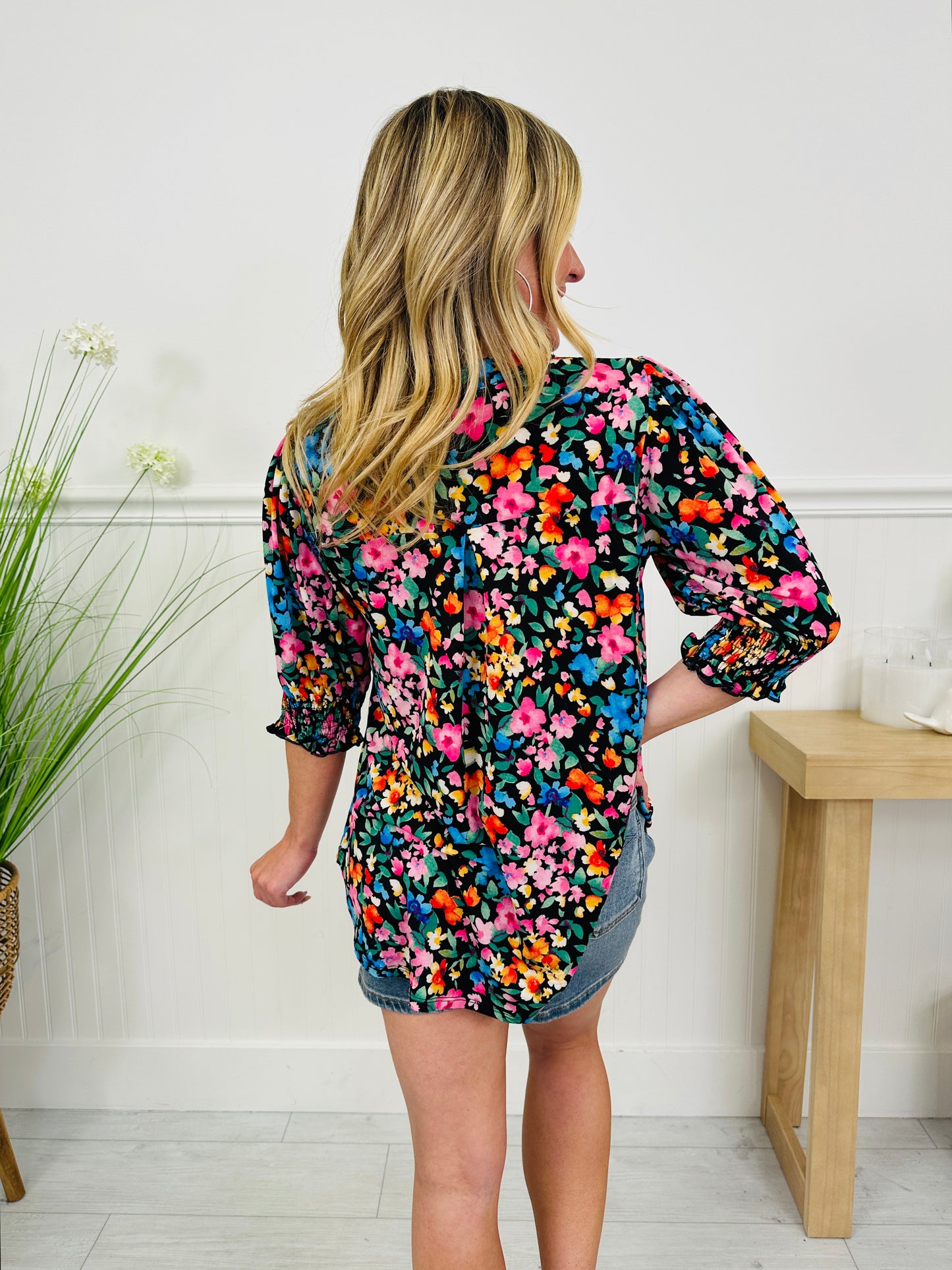 Step Into Spring Top in Rehoboth Print