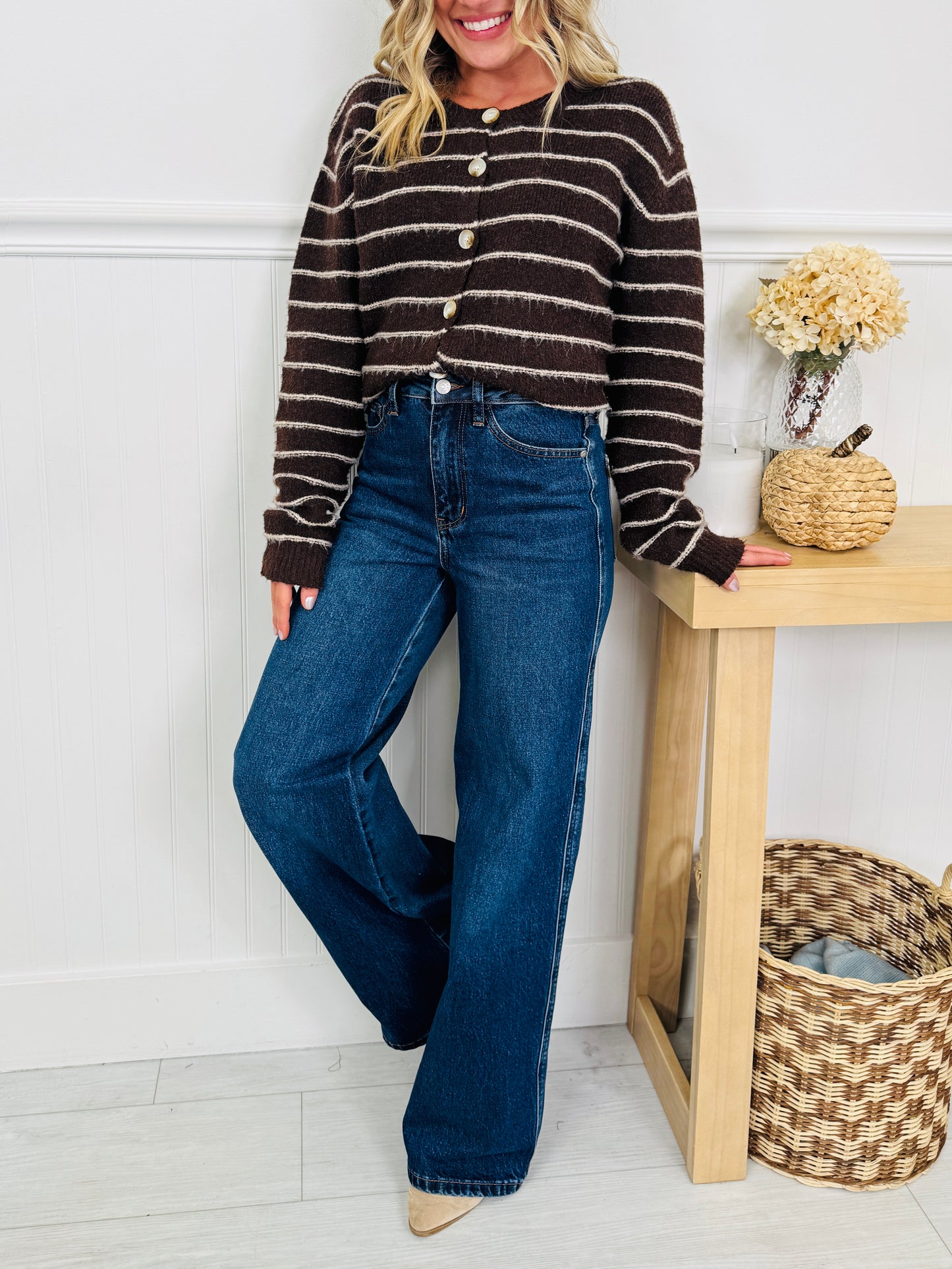 Judy Blue In Your Favor Retro Wide Leg Jeans In Regular And Petite