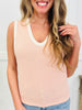 Sideline Style Tank Top In Coral