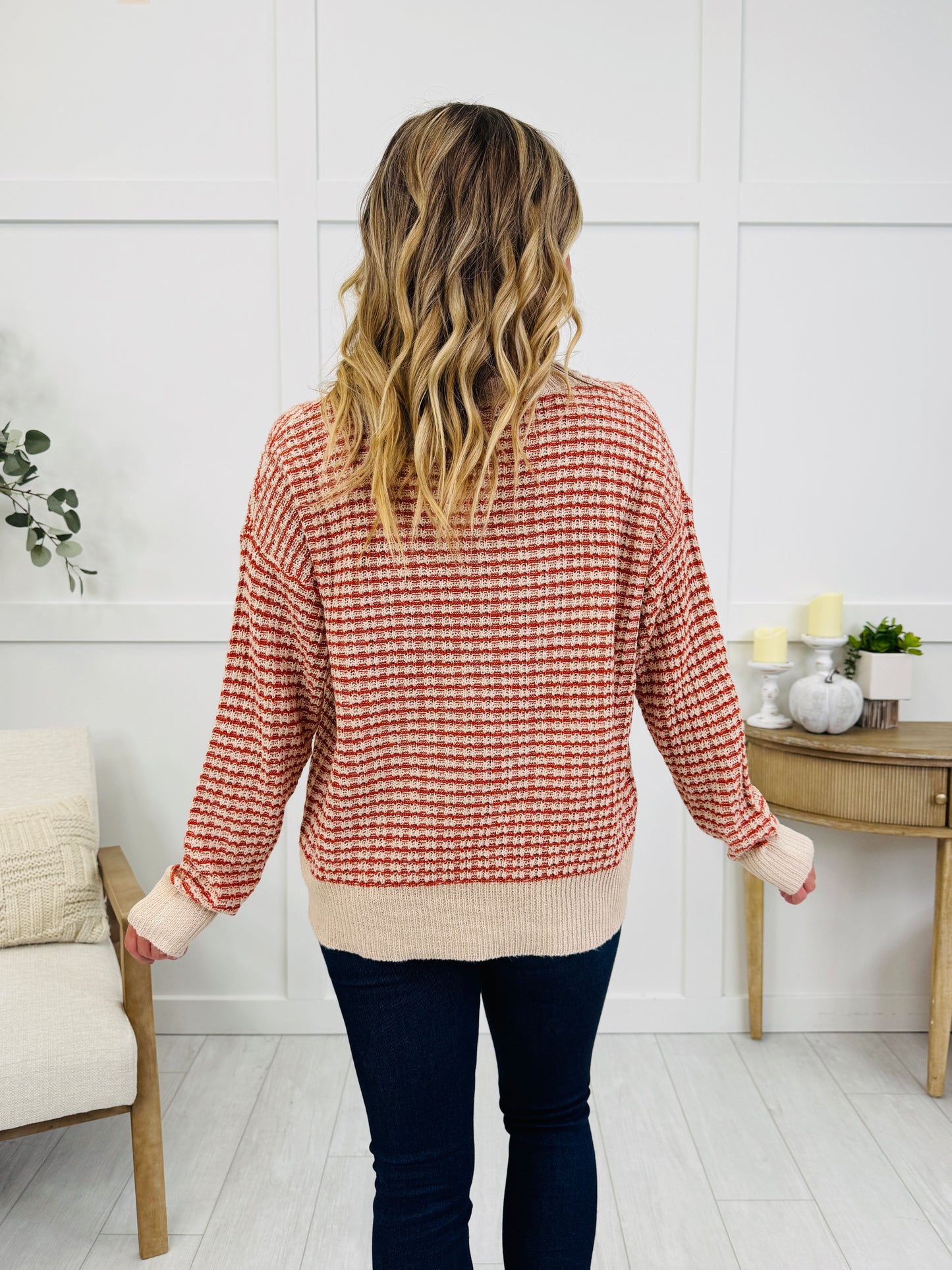 Cloudy Morning Sweater In Rust