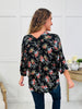 Botanical Beauty Top In Black/Pink