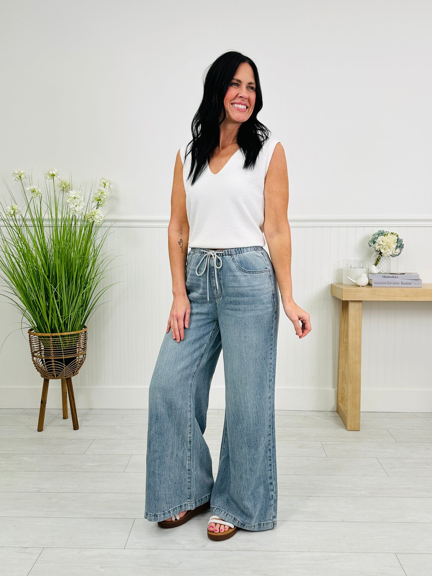 Judy Blue Featherweight Flow Palazzo Jeans
