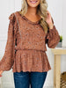 Meadow Of My Heart Top in Dark Rose