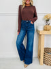 Full Of Style Tummy Control Wide Leg Jeans In Multiple Inseams