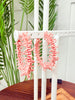 Light Pink Seed Beaded Hoop Earrings