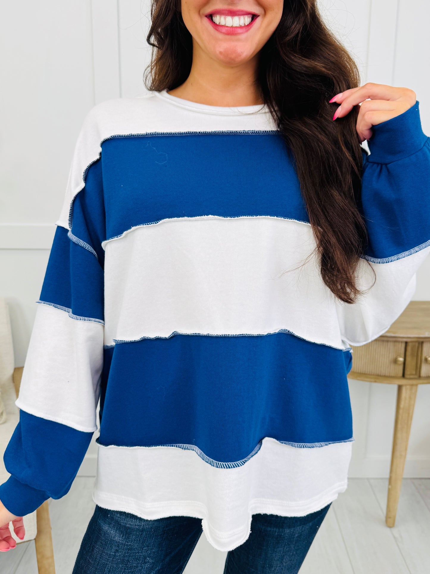Opposites Attract Top In Lt Navy
